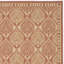 Tapis d'intérieur / extérieur à motif géométrique rouille / sable Blasa-1405025571