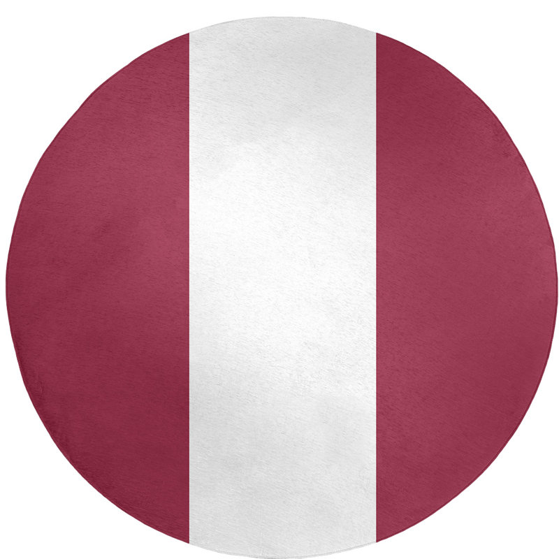 Chenille Indoor Rug, Round 5'