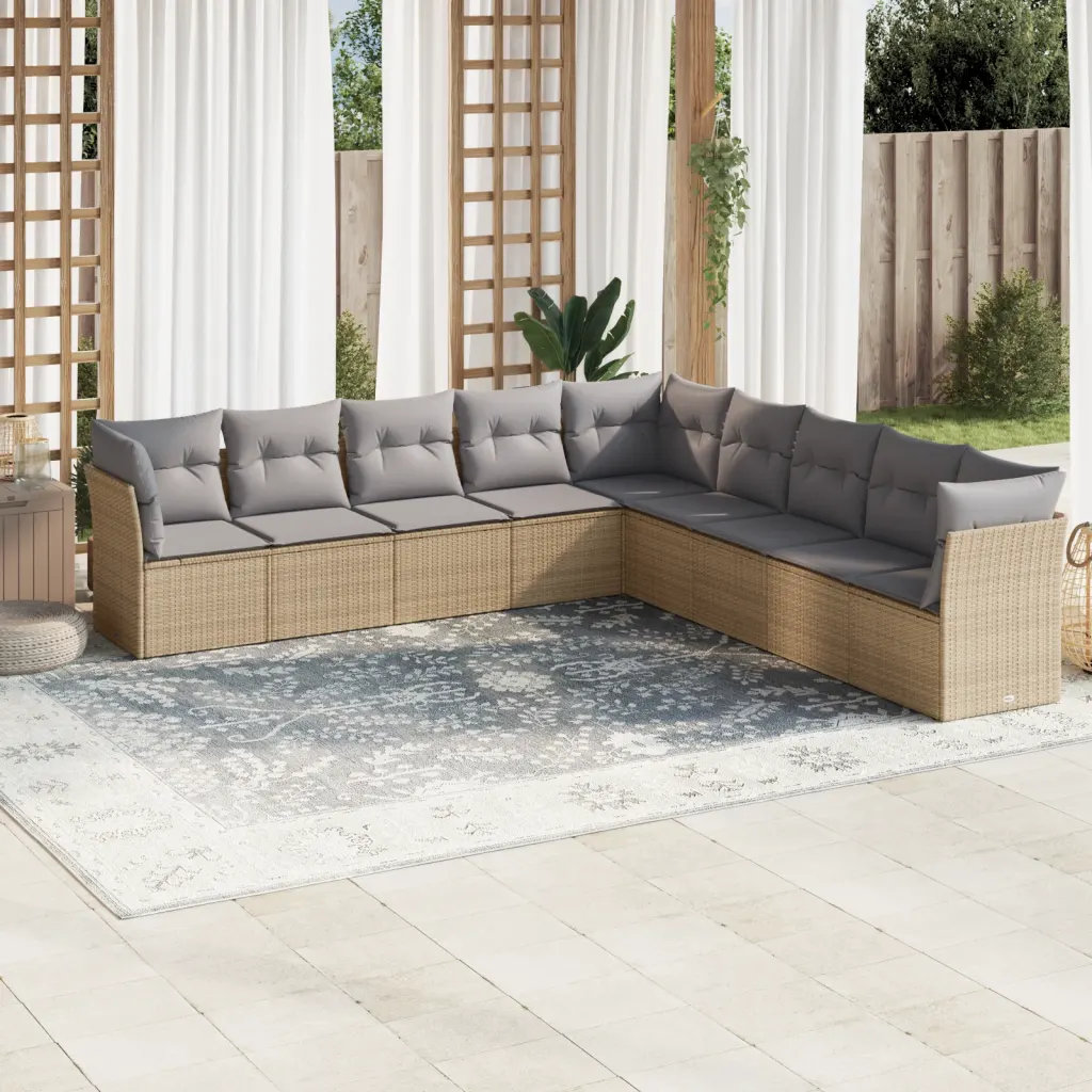 Gartenecksofa mit Polster