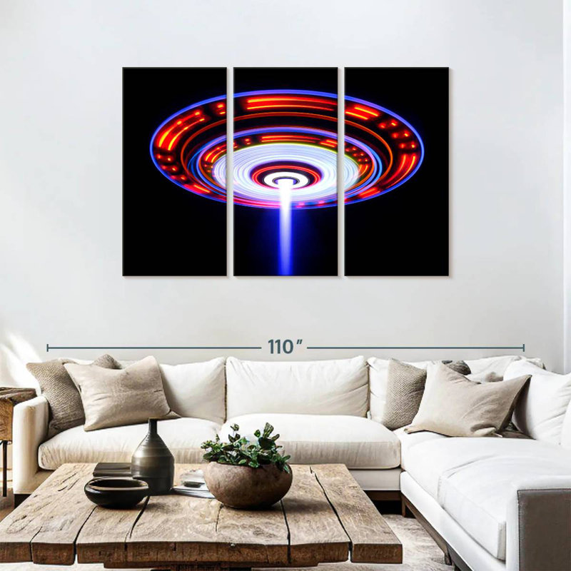 Kelan UFO Lights, 48" H x 74" W