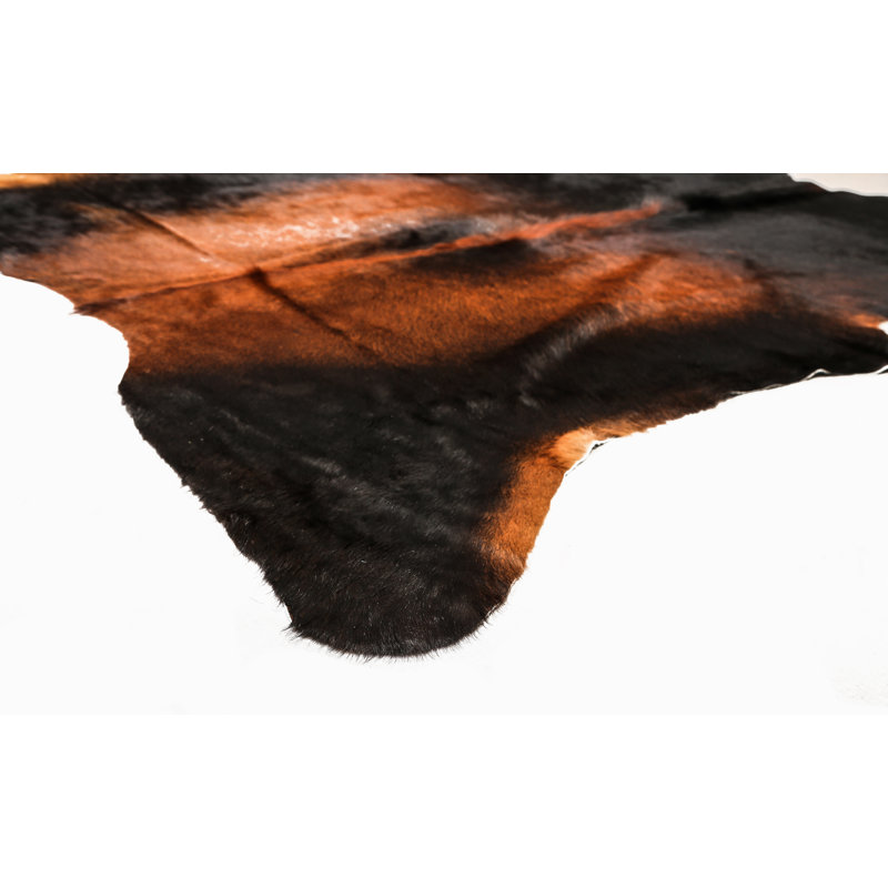 Myrtletown Animal Print Cowhide Flatweave 2cm X 1.75cm Area Rug