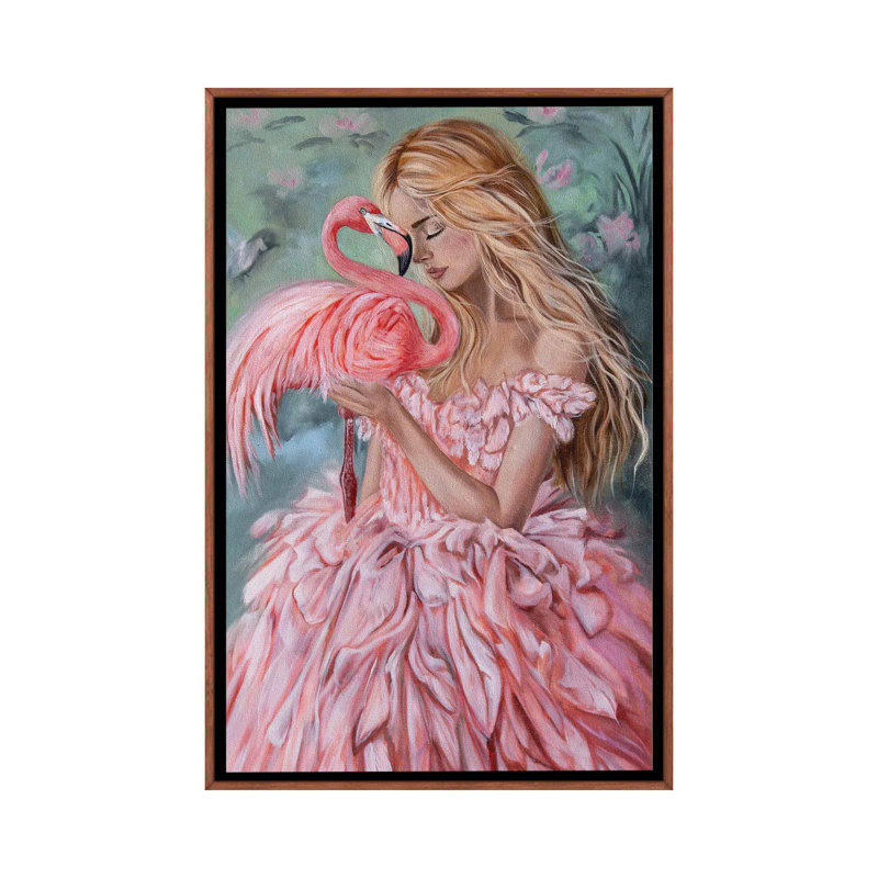 Grâce en fleurs - RAZ344, 40" H x 26" W, Brun, Impression sur toile flottante sans passe-partout