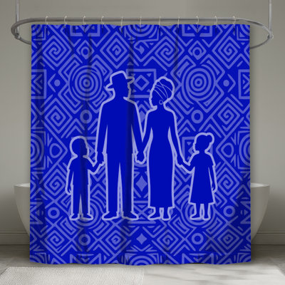 Rideaux de douche silhouette africaine