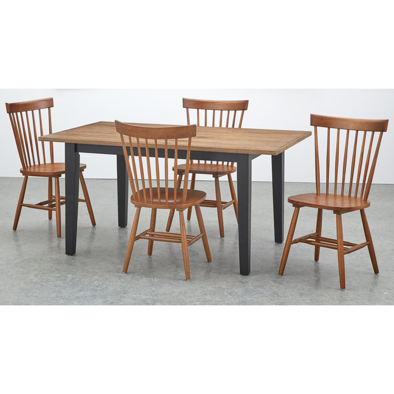 Duboistown Four Leg Dining Set, Walnut