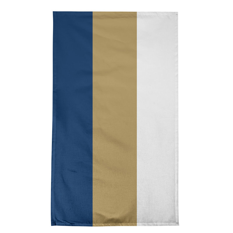 Stripe Tea Towel Kitchen Towel, Navy Blue/Gold Basketball, Cotton