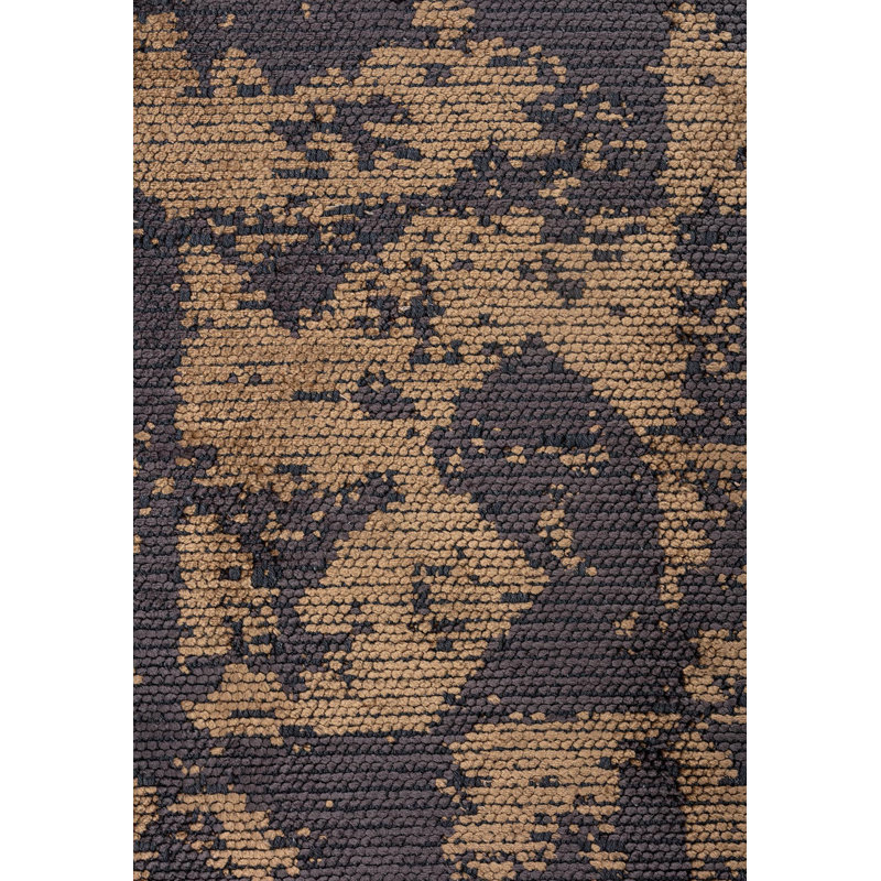 Rapture Abstract Area Rug in Brown, Rectangle 9' x 12'