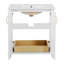 Meuble-lavabo de salle de bain avec lavabo, meuble-lavabo autoportant avec tiroir caché, armoire de rangement pour salle de bain