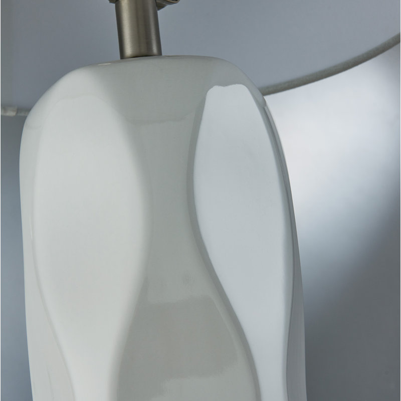 Bradwell Ceramic Lamp, White