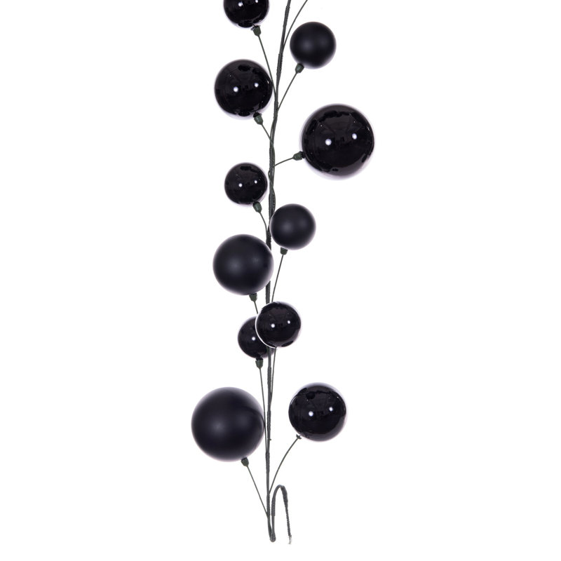  Guirlande 10 pi Black Branch, Noir