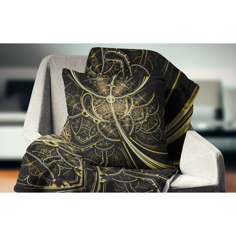 Abstract Throw Pillow, 16" x 16", Throw Pillow