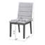 De 2 chaises de salle à manger en tissu d'ameublement gris chêne avec un confort qui dure toute la journée et une finition de service à la clientèle réactive pour des conceptions ouvertes à assemblage rapide