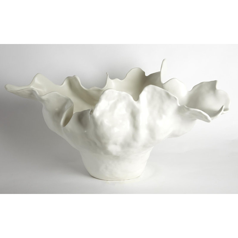 Meteor Bowl-Ivory, 15" H x 20" W x 29" D