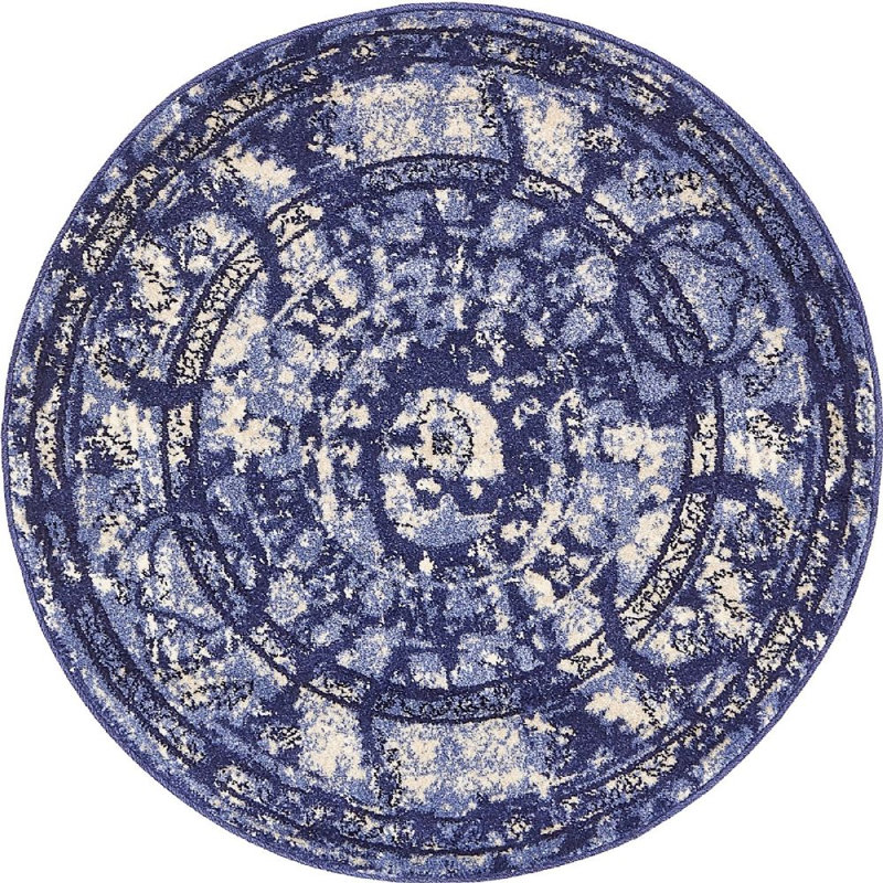 Godina Abstract Indoor Rug, Round 8'