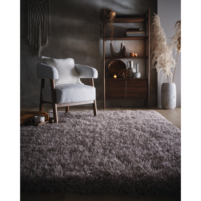 Barksdale Shaggy Area Rug Mink, Rectangle 120 x 170cm