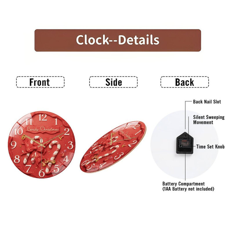 Horloge murale 12 po