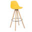 Ayala Yes Upholstered Faux Leather Bar Stool with Solid Wood Frame-729140158-550485108