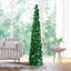 Arbre de Noël élancé à guirlande cyprès-586296217-618656028