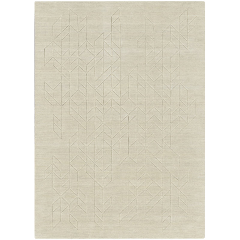 Mihira Geometric Wool Hand Woven Area Rug, Rectangle 160 x 226cm