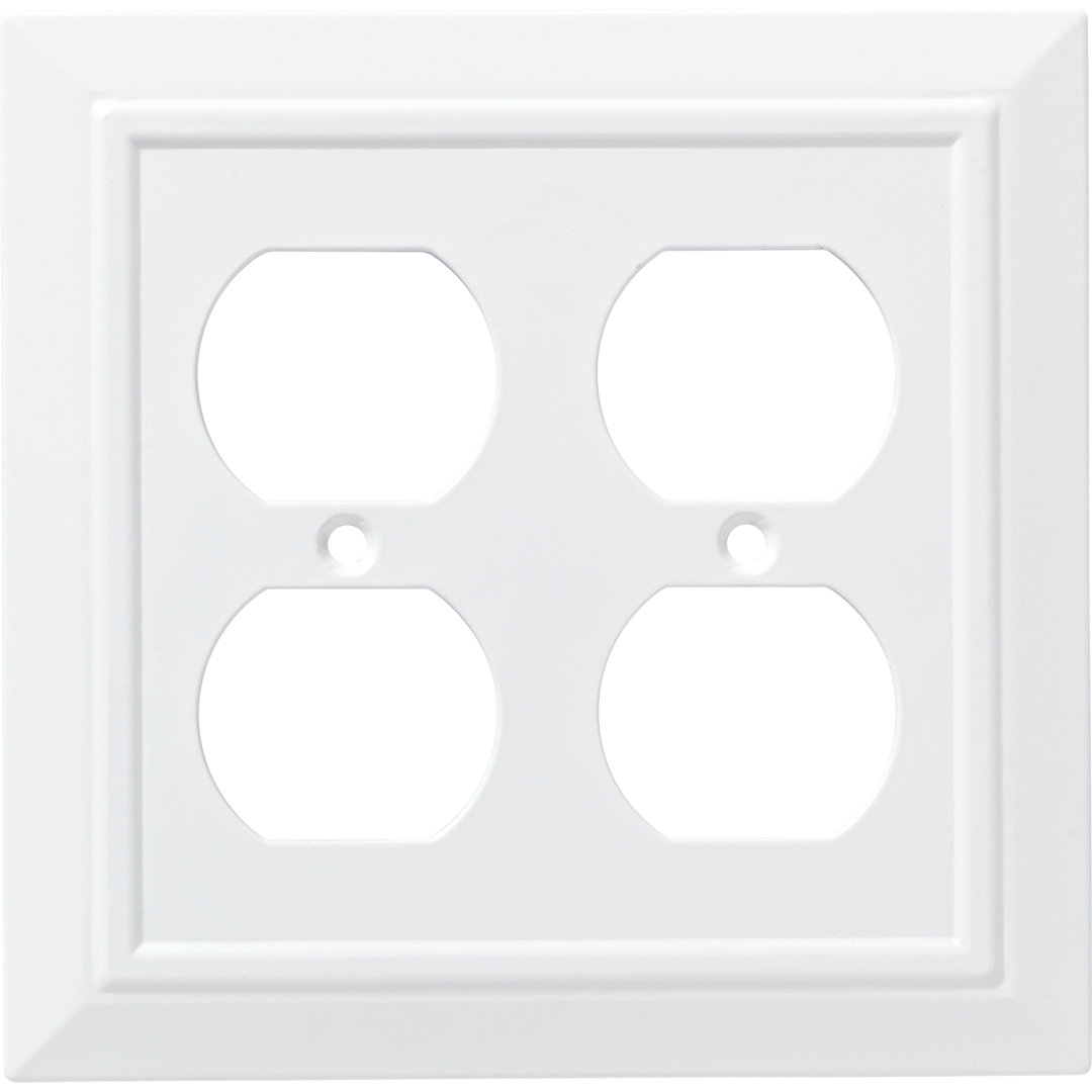 Classic Architecture 2-Gang Duplex Outlet Wall Plate Franklin Brass