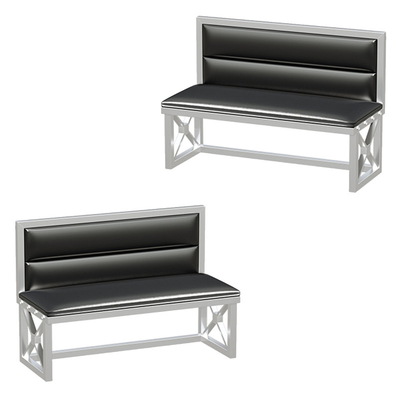 Banc rembourré en similicuir Simple