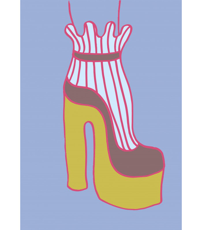 Heel 01, 76.2cm H x 50.8cm W