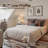 Compression Packed All-in-one Plush Upholstered Platform Bed With Built-in Foam Mattress, Full-1787057716-1787057718
