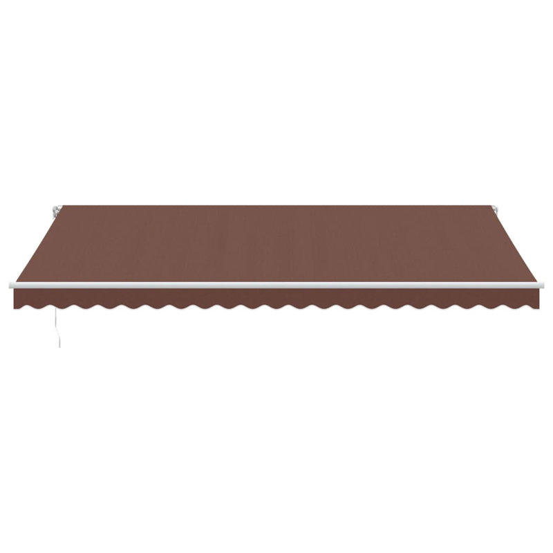 Dakota Fields Retractable Patio Awning, 450cm W x 350cm D, Brown