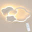 Star-Shaped 55Cm LED Flush Mount With Remote