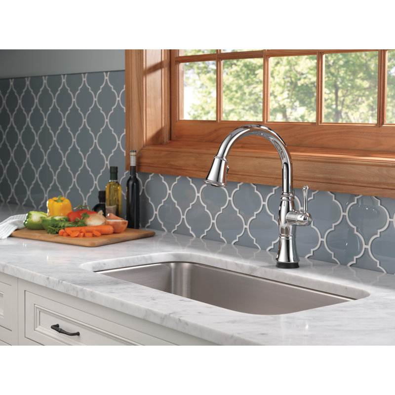 Cassidy Touch Kitchen Faucet Chrome, Chrome Kitchen Faucets with Pull Down Sprayer, Kitchen Sink Faucet, Touch Faucet, Touch2O Technology, Lumicoat Chrome