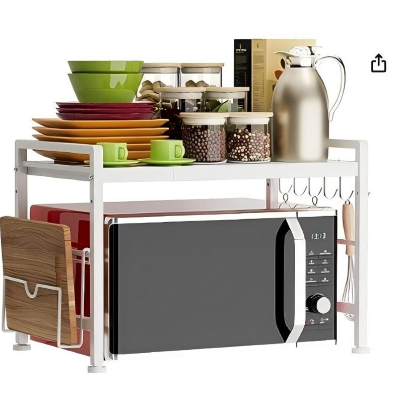 Steel Cabinet Shelving Rack, White