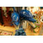 Statue / fontaine en bronze bronze Cinq dauphins en forme de vague - Taille: L 47 po x l 27 po x H 84 po.