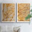 " Yellow Marble I " 2 - Pieces Painting Print-194934953-194934952
