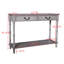 Console de canapé à 2 tiroirs en bois Gering