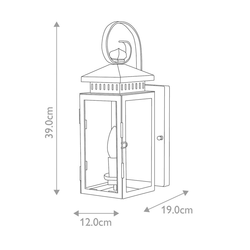 Westminster Old Bronze Outdoor Wall Lantern