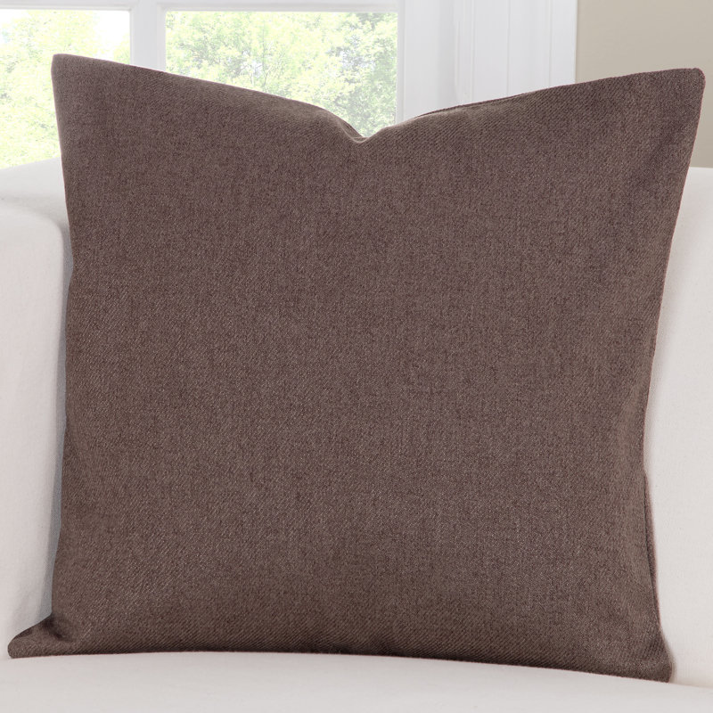 Throw Pillow, 26" H x 26" W x 6" D, Coffee