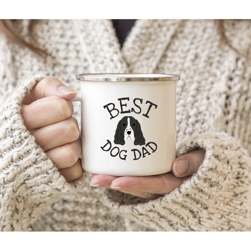 Grande tasse à café « Best Dog Dad », Épagneul Springer anglais