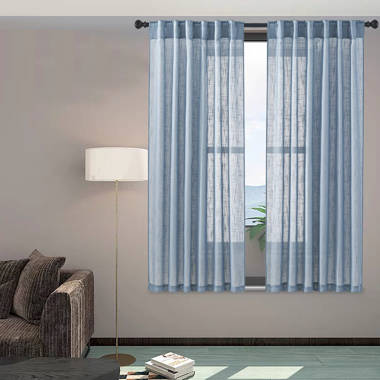 Hallmark Polyester Semi-Sheer Curtain Pair