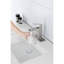 Robinet de salle de bain en nickel brossé, robinet d'évier cascade à poignée simple, fabrication en acier inoxydable, et empreinte digitale fiable - surface, éclaboussures douces - haute performance de jet d'eau-123061737