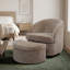 Fauteuil lounge tonneau en chenille haut de gamme avec repose-pieds de rangement-1716956016