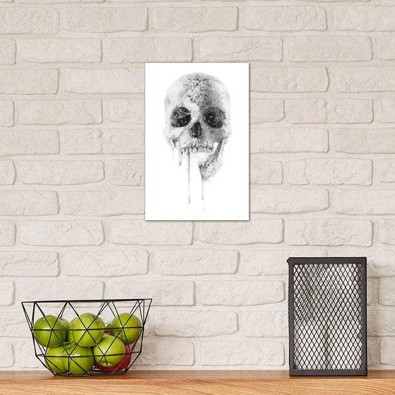 Crystal Skull by Alexis Marcou - Print on Canvas, 66.04 cm H x 45.72 cm W x 1.91 cm D, No Frame