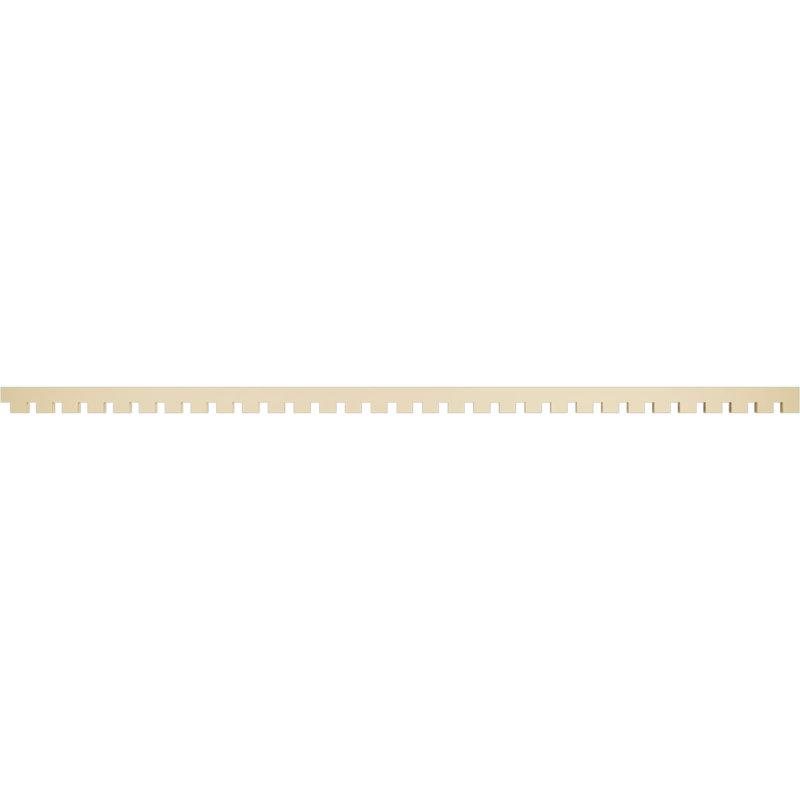 Wilson Signature Urethane Dentil Block Trim, Primed Tan, 3" H x 93" W x 1" D
