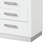 Vannida Nightstand in Milky White