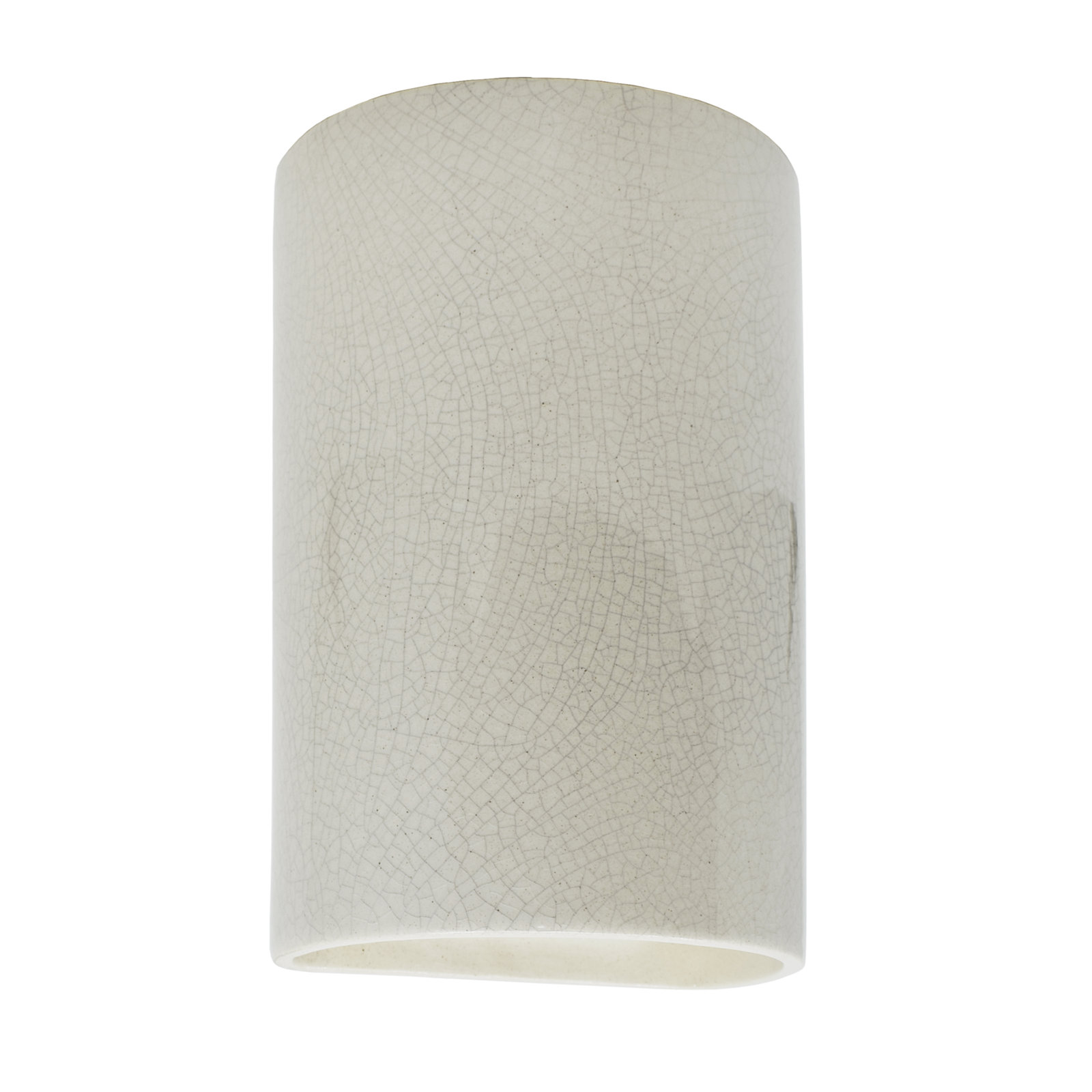 Nomad Ceramic Outdoor Sconce, White Crackle