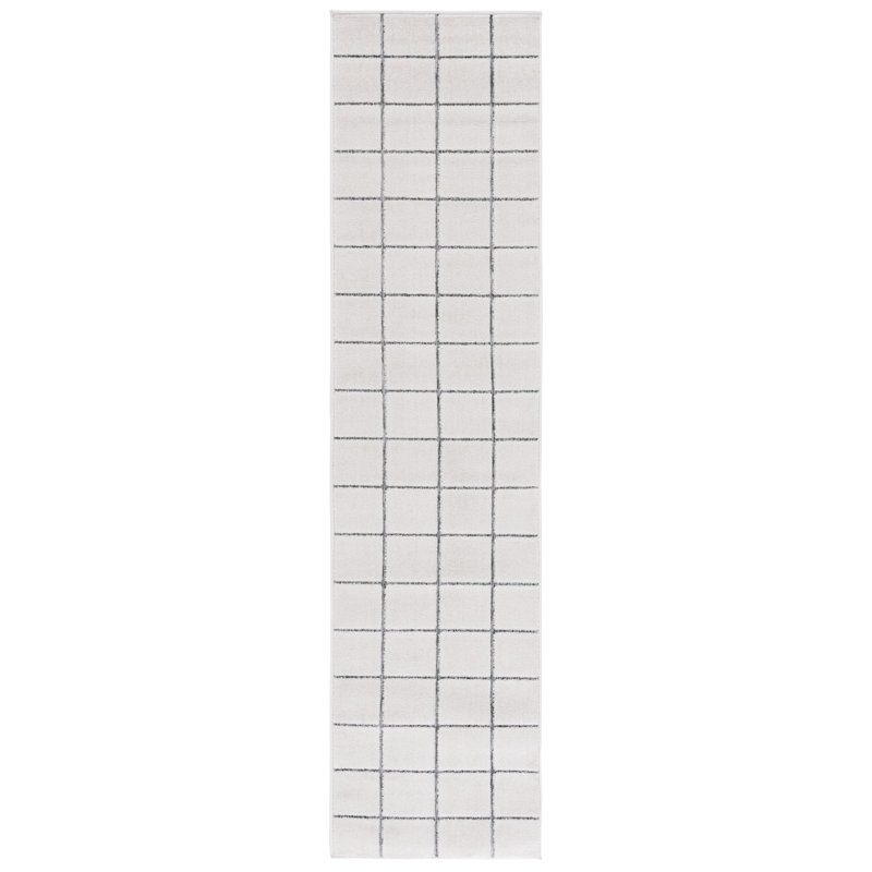 Keyandrea Performance Geometric Rug, Runner 2' x 8'