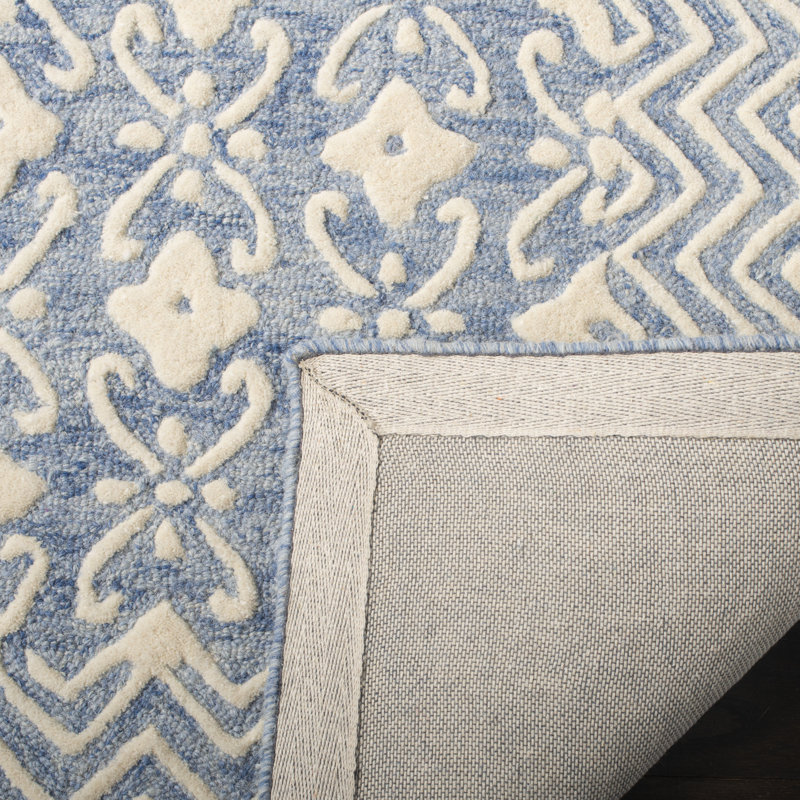 Tapis en laine touffeté à la main Simmerman, Carré 6 pi