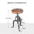Jenaiah Swivel Adjustable Height Counter Stool with Metal Frame