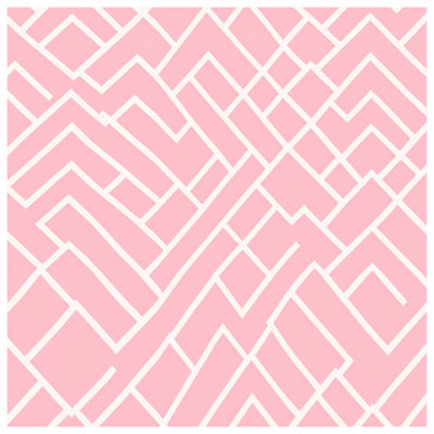 Housses de couette à lignes géométriques roses