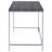 Weathered Grey And Chrome Rectangular Writing Desk(Desk)