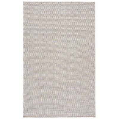 Natura Hand Woven Wool/Cotton Solid Color Rug in Beige/Ivory