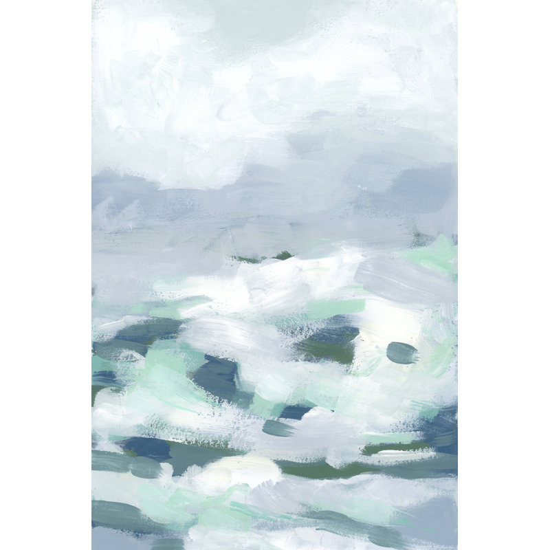 Seafoam Surf I by June Erica Vess - Wrapped Canvas Painting, 76cm H x 51cm W x 3.8cm D